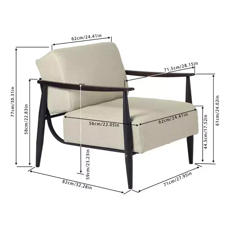 Fauteuil moderne de style médiéval