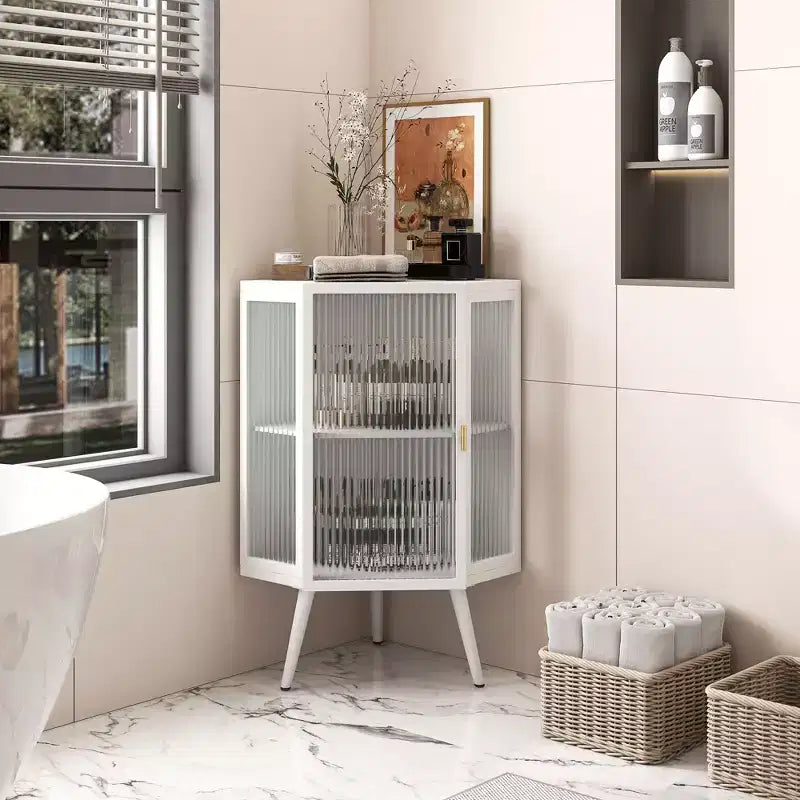 Meuble de rangement de salle de bain en chêne