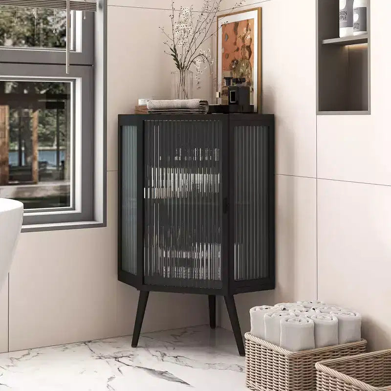 Meuble de rangement de salle de bain en chêne