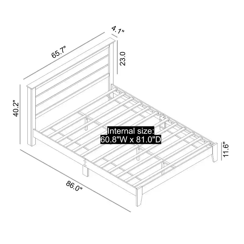 Lit plate-forme moderne