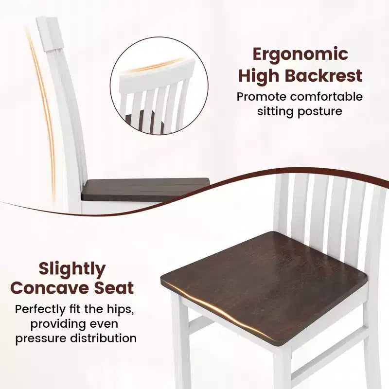 Siège concave et pieds de chaise en hévéa