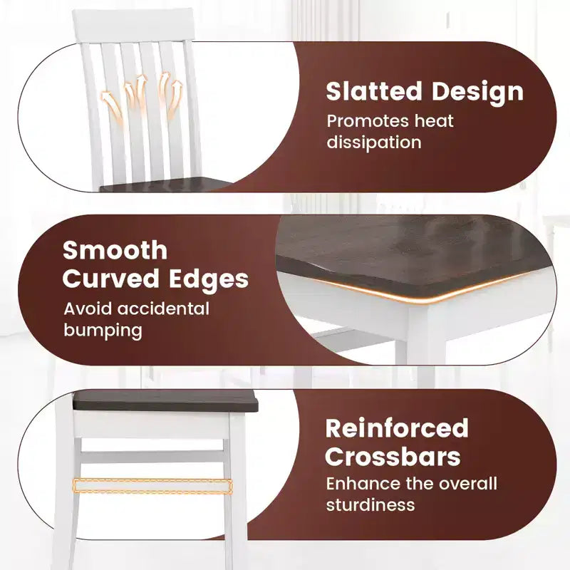 Siège concave et pieds de chaise en hévéa