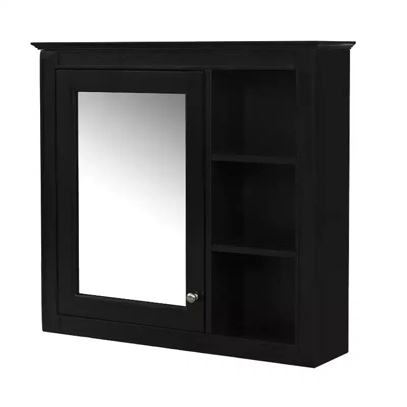 Avec miroir et étagères ouvertes