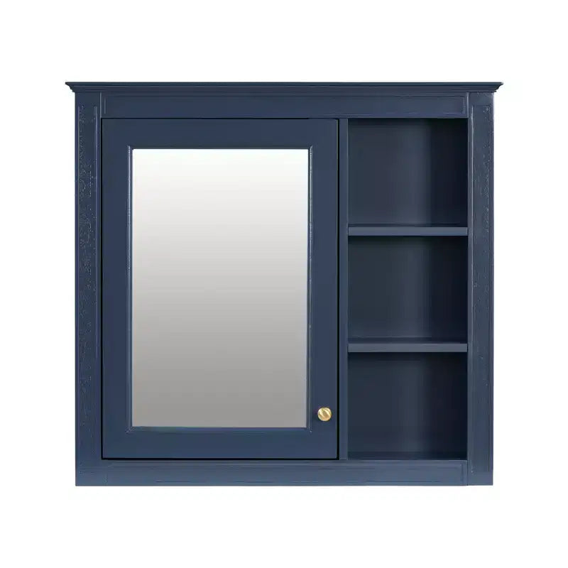 Avec miroir et étagères ouvertes
