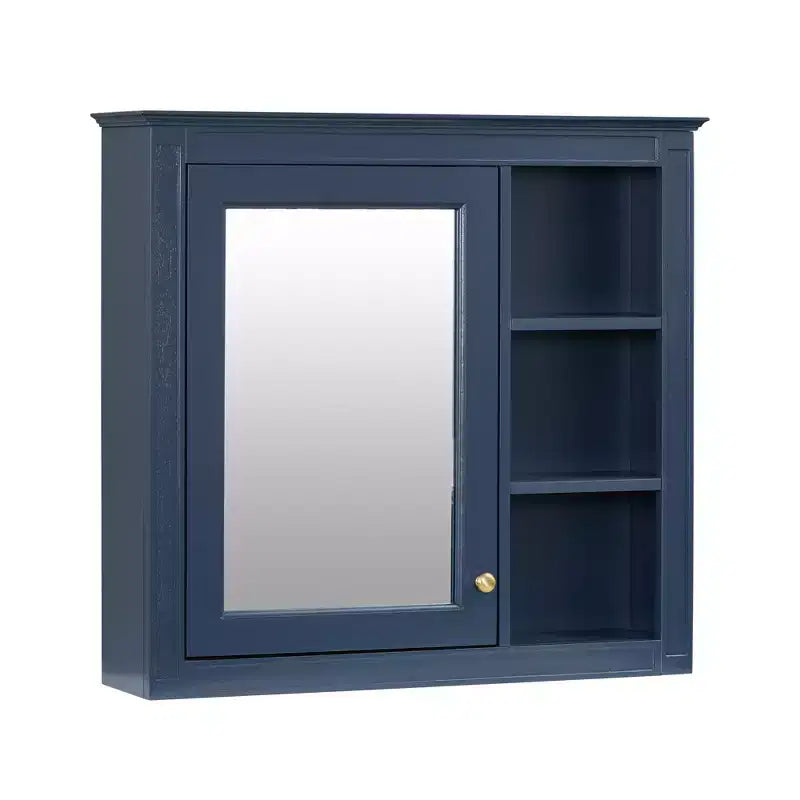 Avec miroir et étagères ouvertes