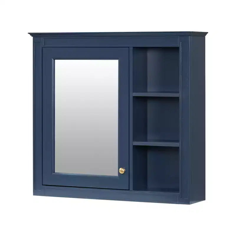 Avec miroir et étagères ouvertes