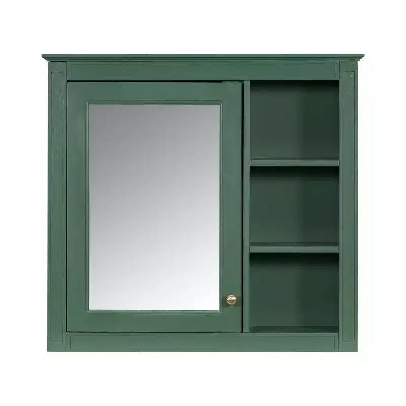 Avec miroir et étagères ouvertes