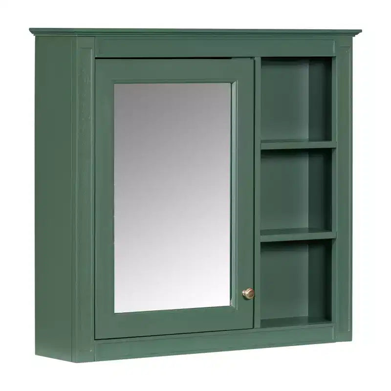 Avec miroir et étagères ouvertes