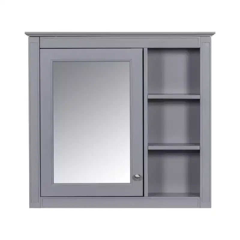 Avec miroir et étagères ouvertes
