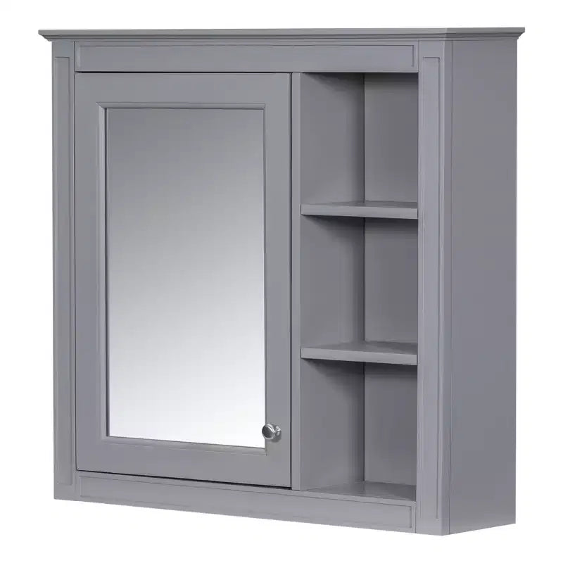 Avec miroir et étagères ouvertes