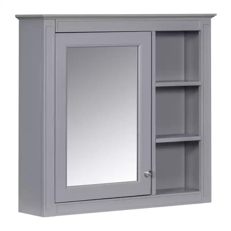 Avec miroir et étagères ouvertes