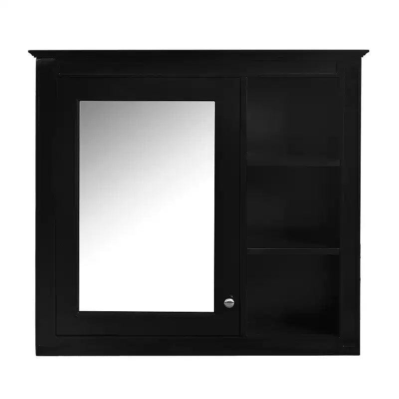 Avec miroir et étagères ouvertes