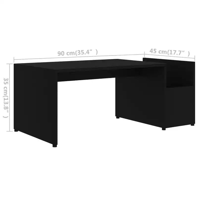 Table basse de rangement en panneaux de particules