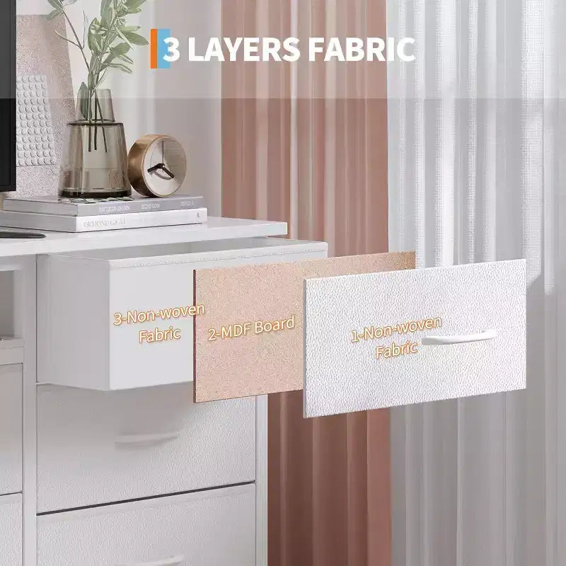 Meuble TV long avec tiroirs