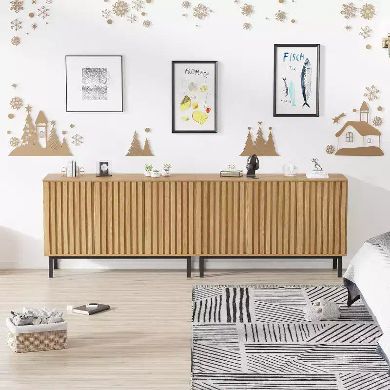 Enfilade à portes escamotables