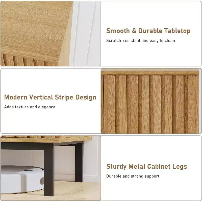 Enfilade à portes escamotables
