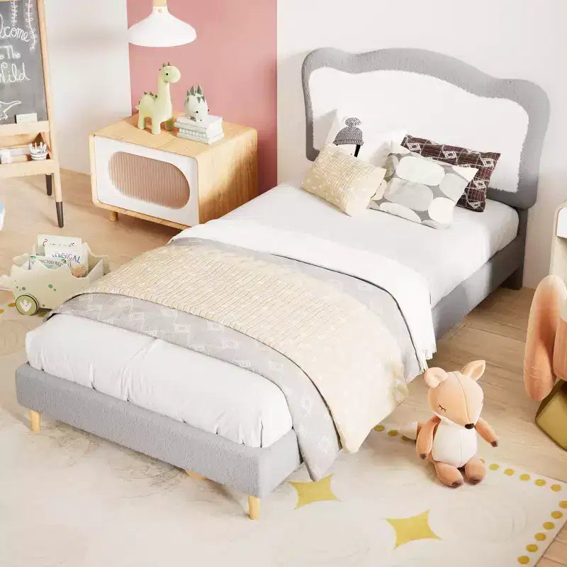 Lit pour enfant Magic Ring en peluche de laine taille normale