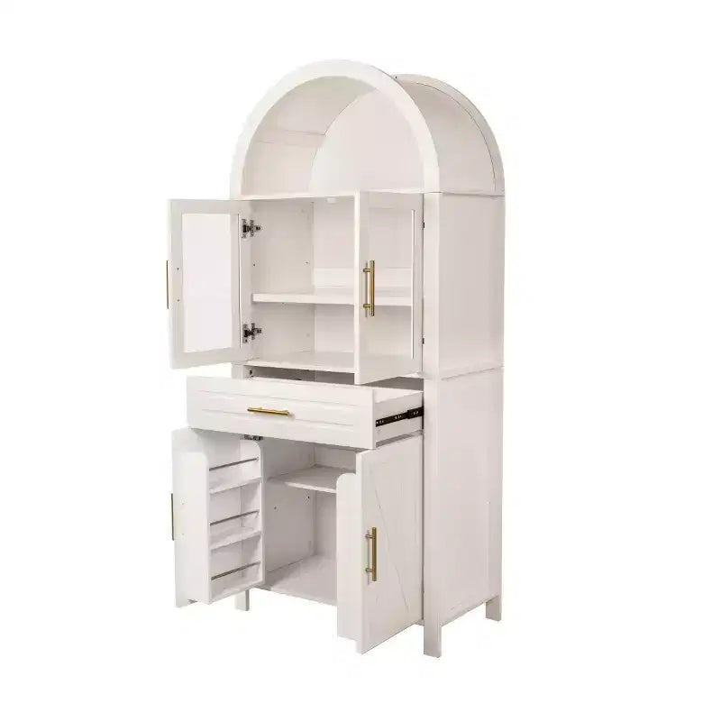 Buffet de cuisine vitré à arche haute