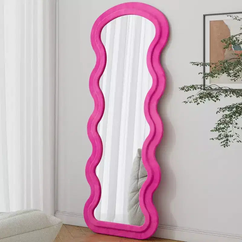 Miroir en pied avec cadre en bois