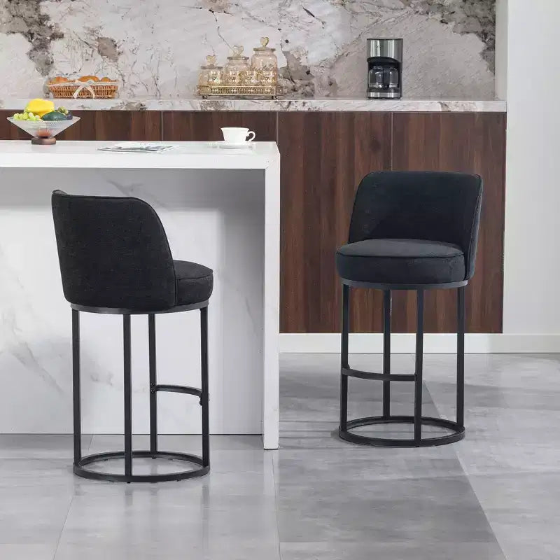 Tabourets de bar en lin
