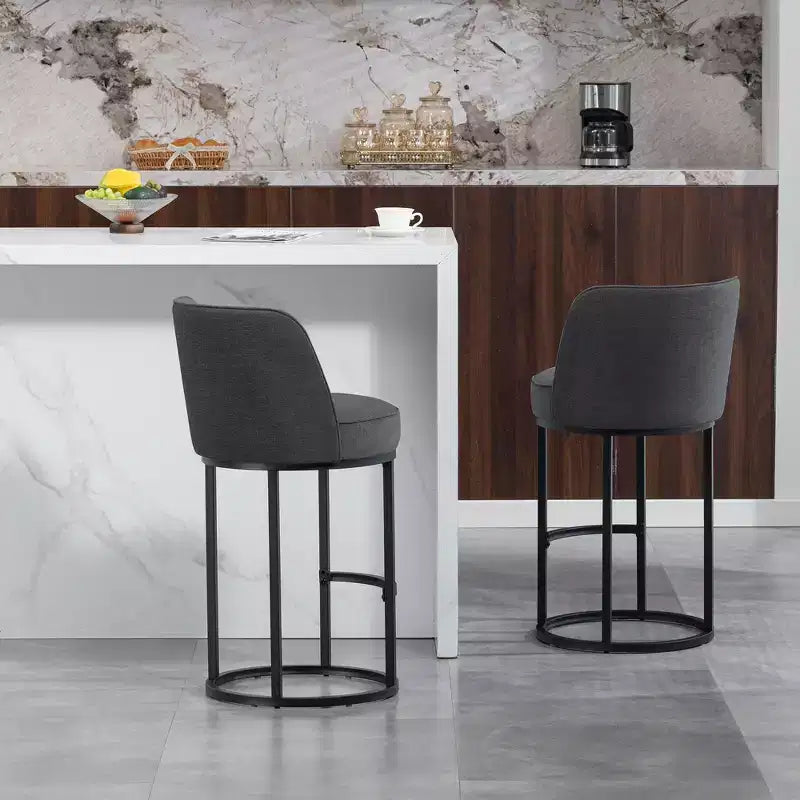 Tabourets de bar en lin