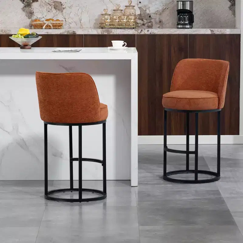 Tabourets de bar en lin