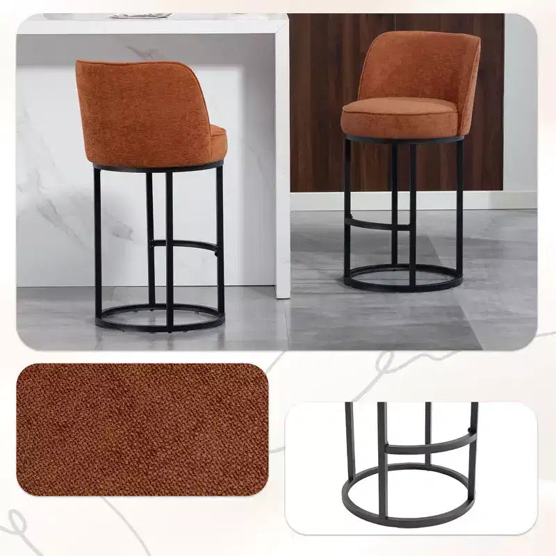 Tabourets de bar en lin