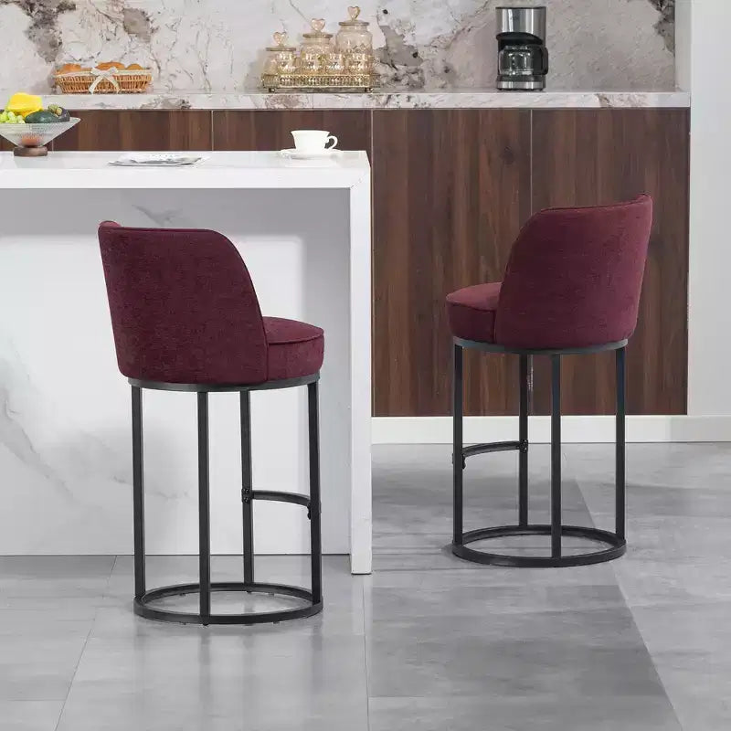 Tabourets de bar en lin