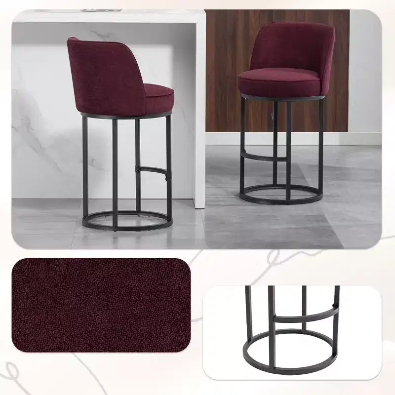 Tabourets de bar en lin