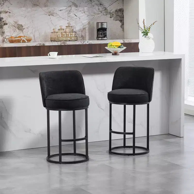 Tabourets de bar en lin