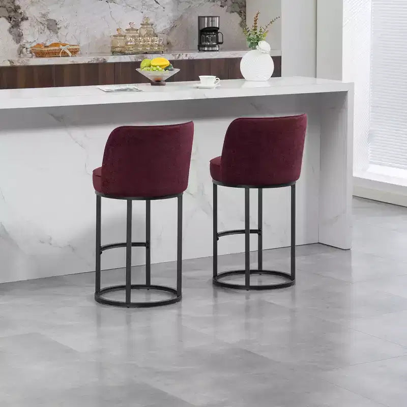 Tabourets de bar en lin