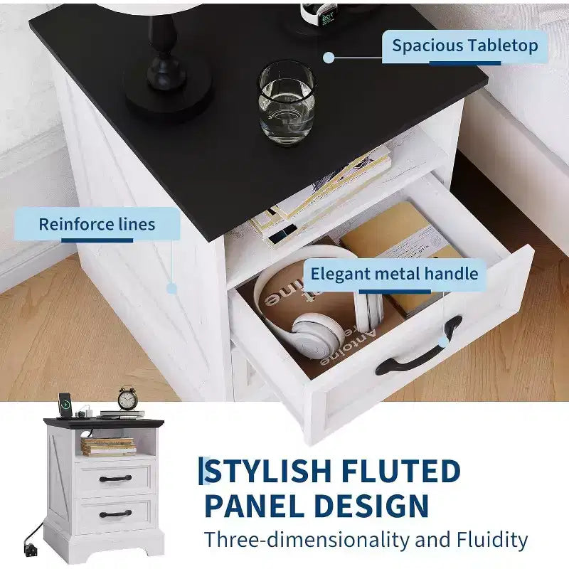 Table de chevet rustique