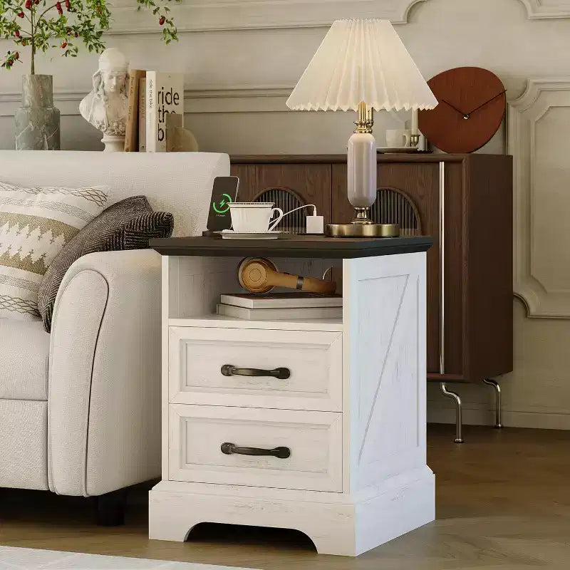 Table de chevet rustique