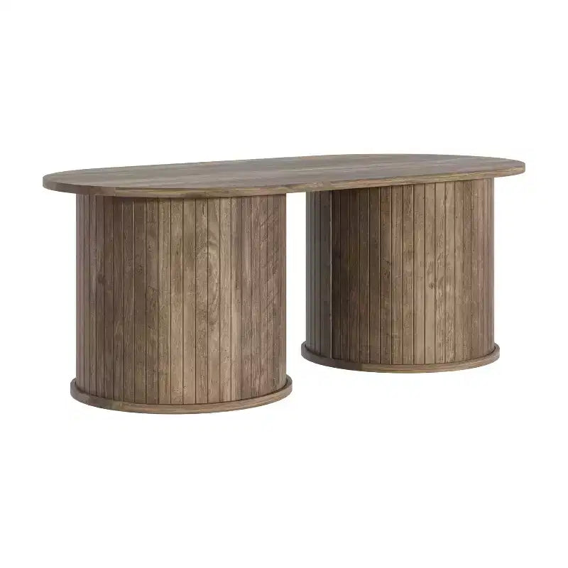 Table basse rectangulaire encastrée