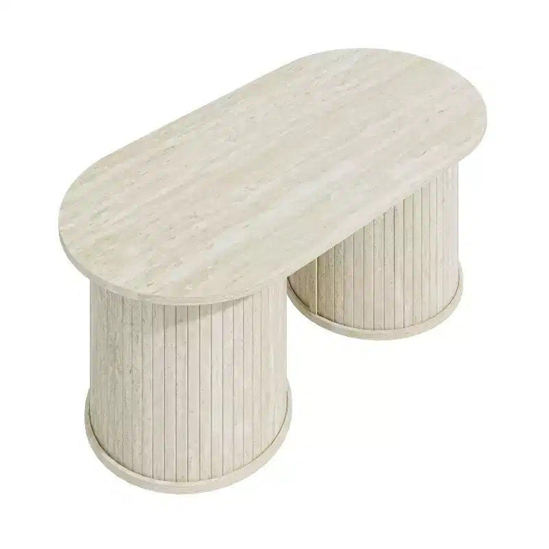 Table basse rectangulaire encastrée