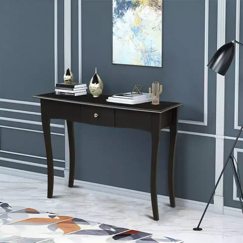 Console d'entrée en bois noir