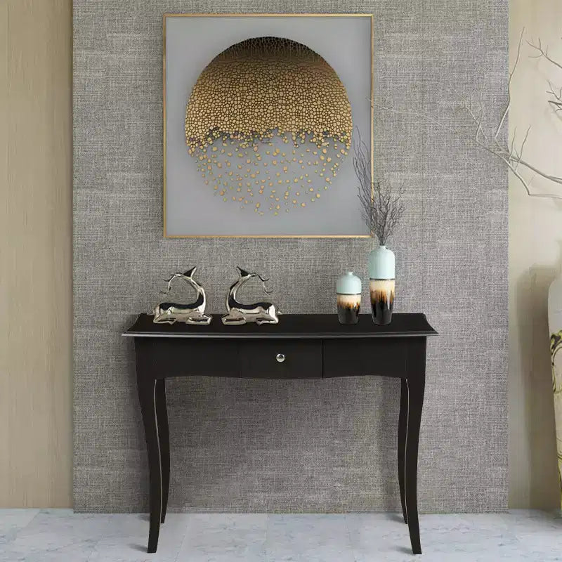 Console d'entrée en bois noir